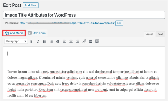 Add Image Classic Editor Add image classic editor